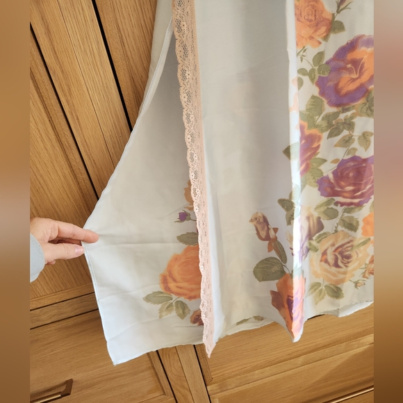 Free People Intimates Just Dreamy Maxi Slip Floral Lace Nightgown Dress Nightie - Picture 8 of 10